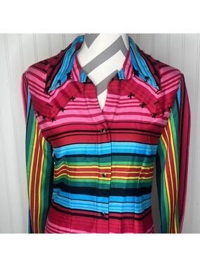 Roja Bamboo Wool Rainbow Tunic Size Small